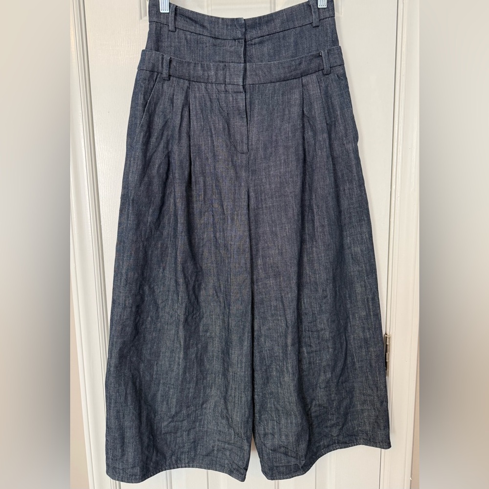 Tibi | Double Waisted Cropped Jeans | Size 0/2